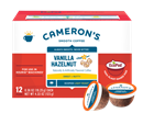 Cameron's Vanilla Hazelnut Light Roast Single Serve Coffee Pods