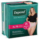 Depend for Women XL Maximum Absorbency Underwear, Blush Color