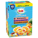 Dole Fruit Bowls Snack, In 100% Fruit Juice, Variety Pack, 12-4 oz Cups