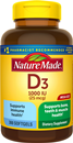 Nature Made Vitamin D3 1000 IU Liquid Softgels Mega Size