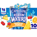 Capri Sun Roarin' Waters Flavored Water Beverage Tropical Fruit 10 Pack