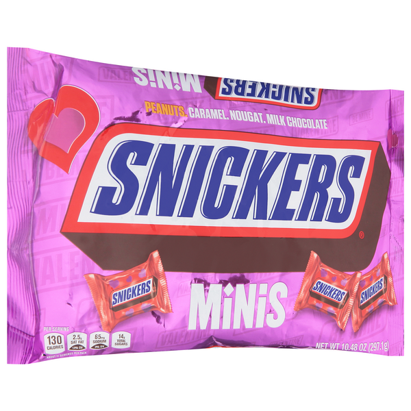 Snickers Minis Peanuts/Caramel/Nougat Milk Chocolate 10.48 Oz, Bite, Snack  & Fun Size Candy Bars