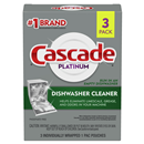 Cascade Platinum Dishwasher Cleaner Pacs, Fresh Scent