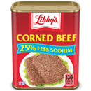 Libby's (Lib) Libby's Corned Beef, Canned Meat, With 25% Less Sodium, 12 Oz.