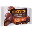 Crav'N Flavor Fudge Covered Cookies Filled With Peanut Butter Spread