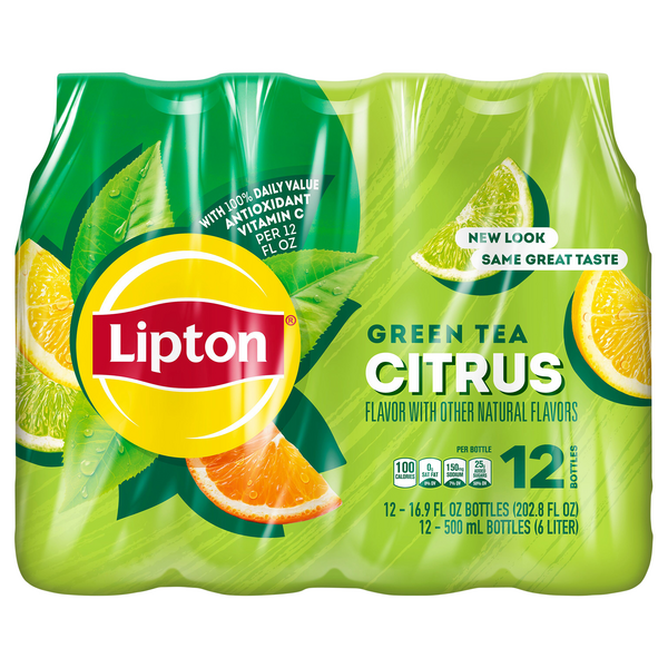 Lipton Diet Citrus Green Tea 12 Pack  Hy-Vee Aisles Online Grocery Shopping