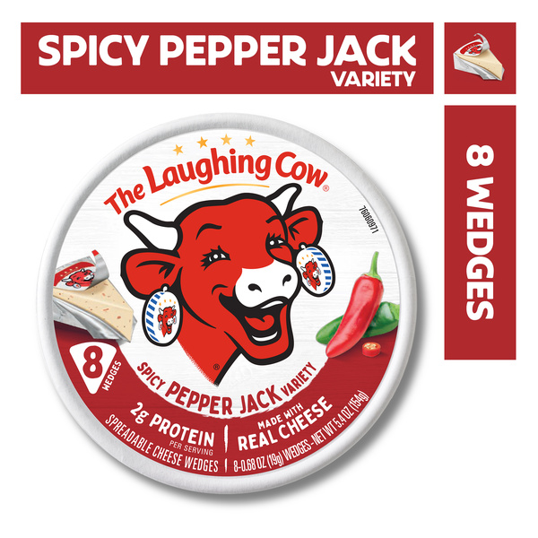 Fromage.kページ ※他の方のご購入はお控えください The Laughing Cow Creamy Spicy Pepper Jack Spreadable Cheese Wedges