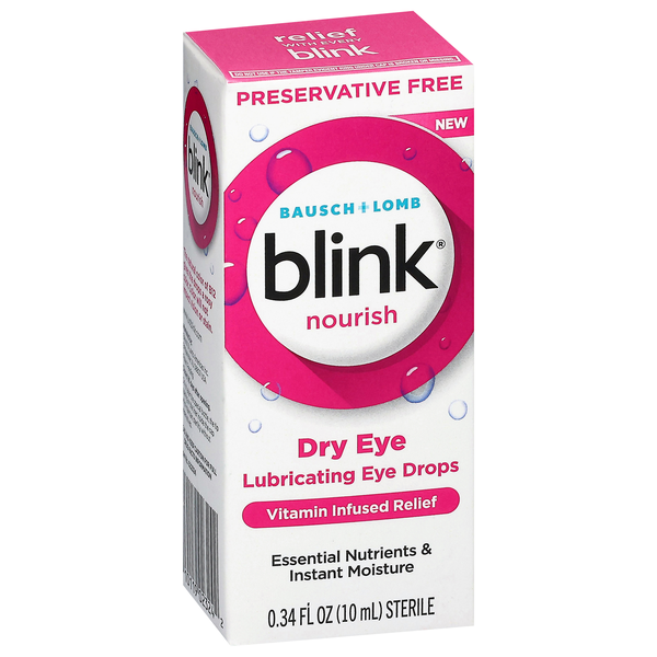 Blink Nourish Dry Eye Lubricating Eye Drops Nourish