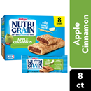 Kellogg's Nutri Grain Soft Baked Apple Cinnamon Breakfast Bars 8-1.3 oz Bars