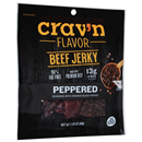 Crav'N Flavor Beef Jerky, Peppered