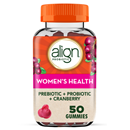 Align Women's Health Prebiotic + Probiotic Supplement Gummies, Cranberry Flavored