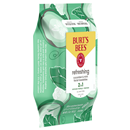Burt's Bees Refreshing Pre-moistened with Cucumber & Mint Scent Facial Cleanser Towelettes
