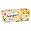 Petit Pot Vanilla Bean Creamy French Dessert 2-3.5 oz Cups