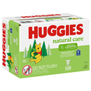 HUGGIES Natural Care Unscented Baby Wipes, Sensitive, 3 Refill Packs