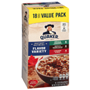 Quaker Maple & Brown Sugar Cinnamon & Spice Apples & Cinnamon Instant Oatmeal Flavor Variety Pack 18-1.51oz. Packets