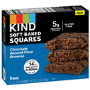 KIND Soft Baked Squars Chocolate Almond Flour Brownie, 6-1.4 oz