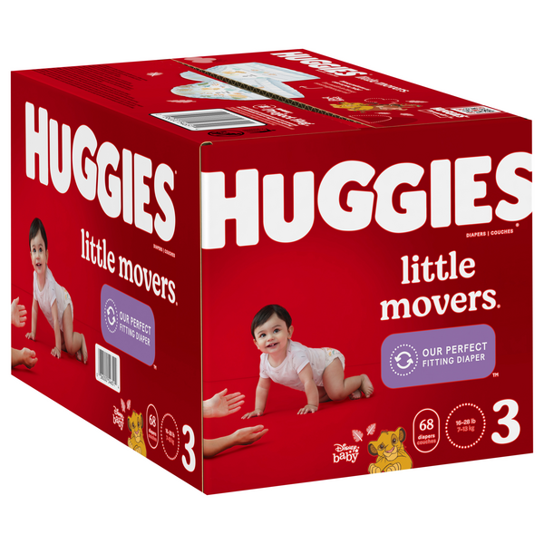 Huggies Little Movers Diapers, Disney Baby, 3 (16-28 lb) - 25 diapers