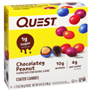 Quest Candies, Chocolatey Peanut, Coated, 4 Count