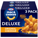 Kraft Deluxe Original Cheddar Macaroni & Cheese Dinner 3pk