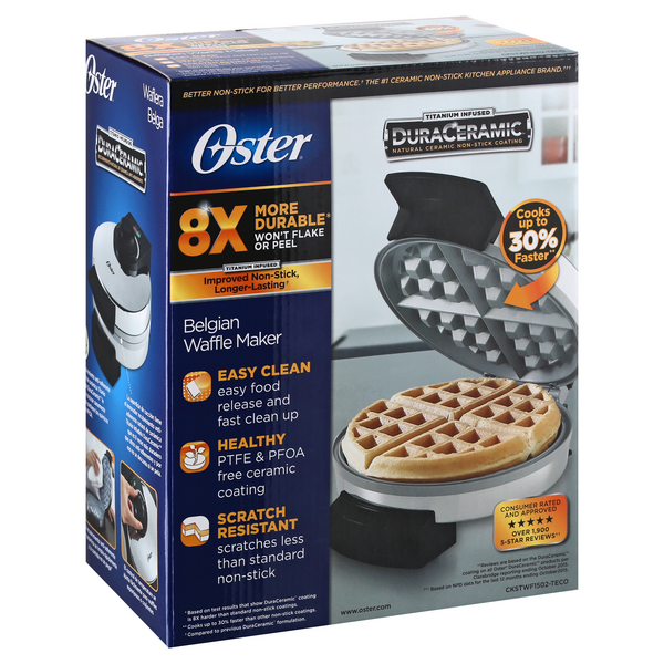 how to clean oster belgian waffle maker