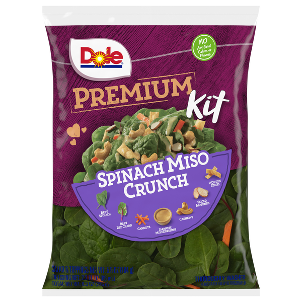 Dole Premium Spinach Miso Crunch Kit | Hy-Vee Aisles Online