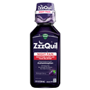 Vicks ZzzQuil Night Pain Nighttime Sleep Aid Pain Reliever, Midnight Berry Flavor