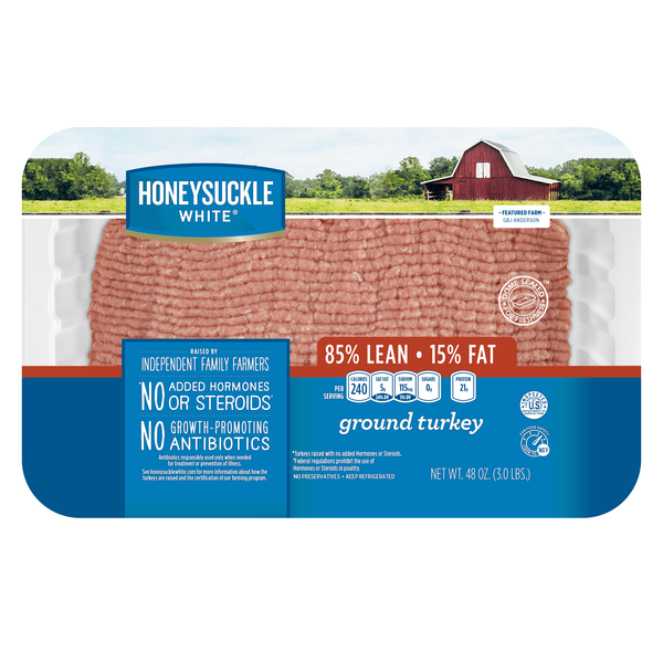 Honeysuckle White Ground Turkey 85%Lean 15%Fat | Hy-Vee Aisles