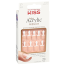 KISS Salon Acrylic French, Petite Length, Squoval, Crush Hour KSAP01