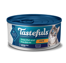 Blue Buffalo Tastefuls Natural Pate Wet Cat Food, Ocean Fish & Tuna Entrée
