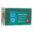 Simply Done Heavy Duty Sponges 3Ct