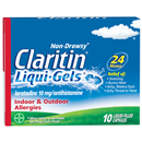 Claritin Non-Drowsy Liqui-Gels Indoor & Outdoor Allergies 24 Hour Relief Capsules