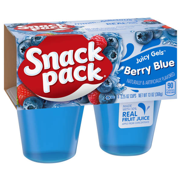 Snack Pack Juicy Gels Berry Blue 4pk | Hy-Vee Aisles Online
