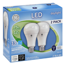 GE LED Daylight Dimmable A21 12 Watts 2 Pack Light Bulbs