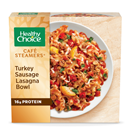 Healthy ChoiceCafé Steamers, Turkey Sausage Lasagna Bowl, Frozen Meal