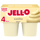 Jell-O Original Vanilla Ready-to-Eat Pudding Cups Snack Cups