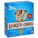 Blue Bunny Load'D Cones Bunny Tracks Ice Cream Cones 4-4 Fl. Oz