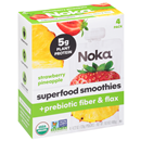 Noka Superfood Smoothies, Strawberry Pineapple, 4ct-4.22oz