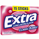 Wrigley's Extra Classic Bubble Sugarfree Gum