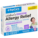 Top Care Health Children's Non-Drowsy Allergy Relief Grape Chewable Tablets