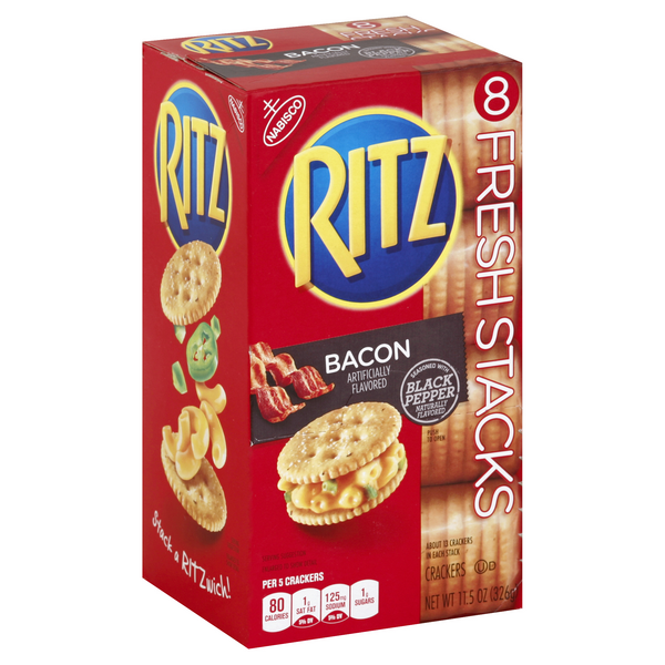 Nabisco Ritz Bacon Crackers 8Pk | Hy-Vee Aisles Online Grocery Shopping