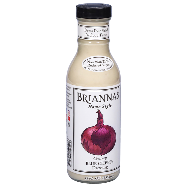 Briannas Home Style Creamy Blue Cheese Dressing 12 fl oz | Hy-Vee Aisles  Online Grocery Shopping