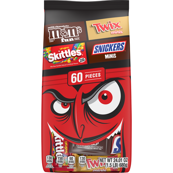 candyページ Mars M&M's, Snickers, Skittles & Twix Halloween Candy, 60