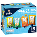 Quaker Rice Crisps, Sweet & Savory Mix, 15Ct