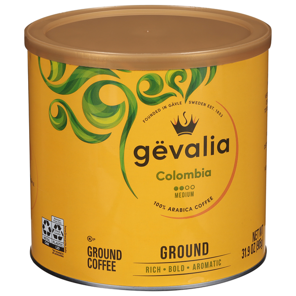 Gevalia Medium Colombia Ground Coffee 31.9 oz | Hy-Vee Aisles