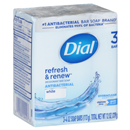 Dial White Antibacterial Deodorant Soap 3-4 Oz