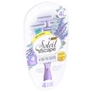 Bic Soleil Razors, Lavender & Eucalyptus Scented, 4 Blades