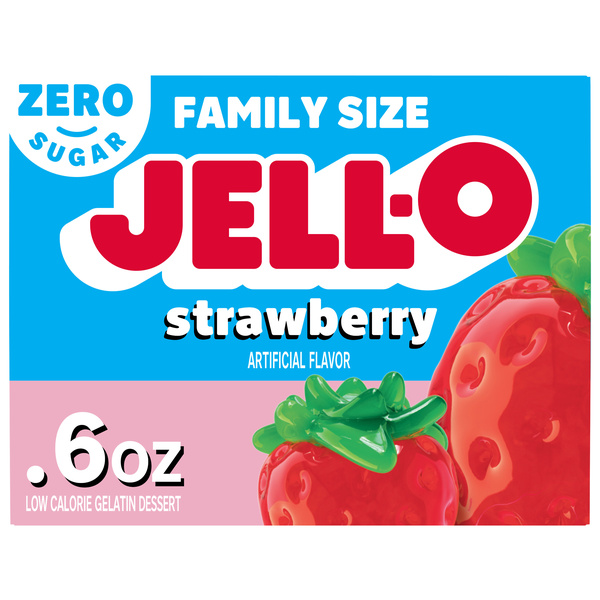 Jell-O Sugar Free Strawberry Low Calorie Gelatin Dessert | Hy-Vee