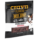 Crav'N Flavor Beef Jerky, Zero Sugar, Original