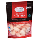 Fish Market Cooked Shrimp 16-20 Ct, Tail-On Peeled & Deveined