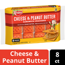 Keebler Cheese & Peanut Butter Sandwich Crackers, 8-1.38 oz Packages